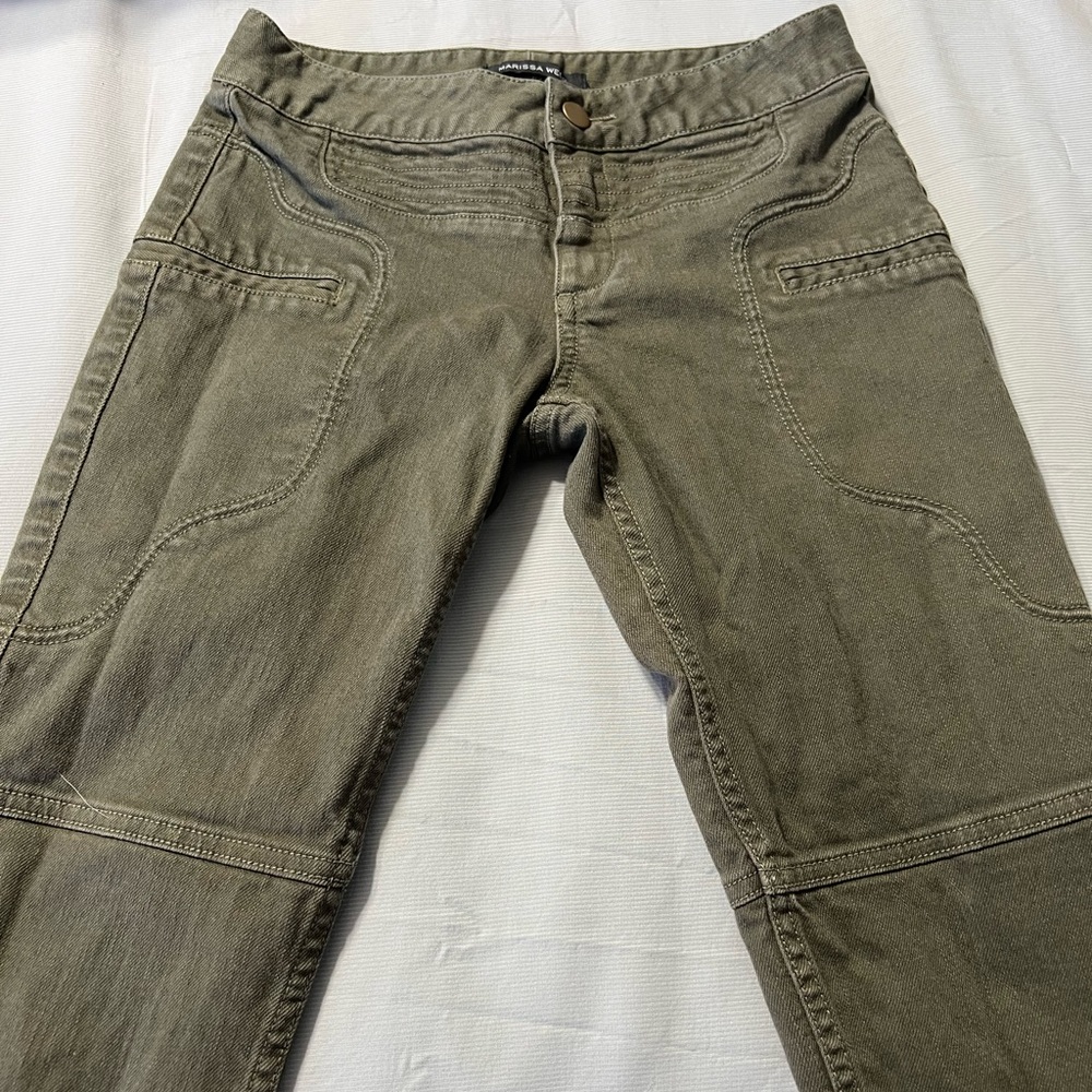 Marissa Webb Cropped Khaki Skinny Pants